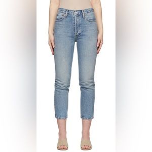 AGOLDE Blue Riley Cropped Jeans 31
